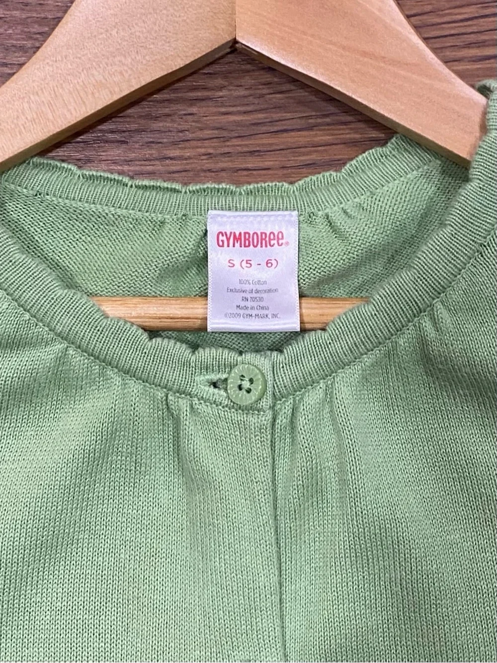 Gymboree Girls Tulip Garden Green Tulip Cardigan Sweater Size Small (5-6)